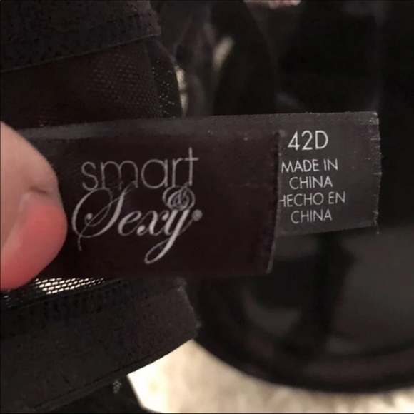 Smart & Sexty‎ Women’s Bra Size 42D Black - Picture 6 of 7